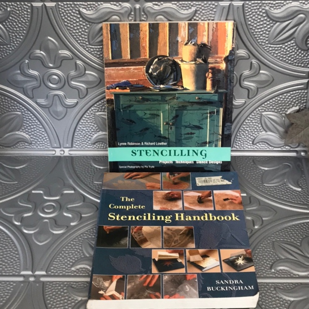 2 books Complete Stencelling Handbook & Project Techniques 2 Stencil Designs